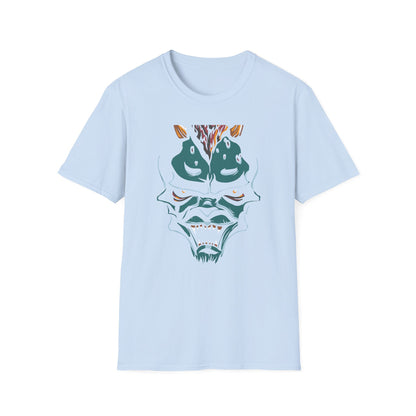 Unleashed Fiery Demon T-Shirt: Epic Monster Face Graphic Tee for Goth, Fantasy & Edgy Style Lovers | Bold & Unique