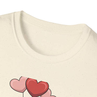 Charming Valentine Gnome Love T-Shirt | Cute Heart Design & Polka Dot Hat | Sweet Holiday Gift for Her