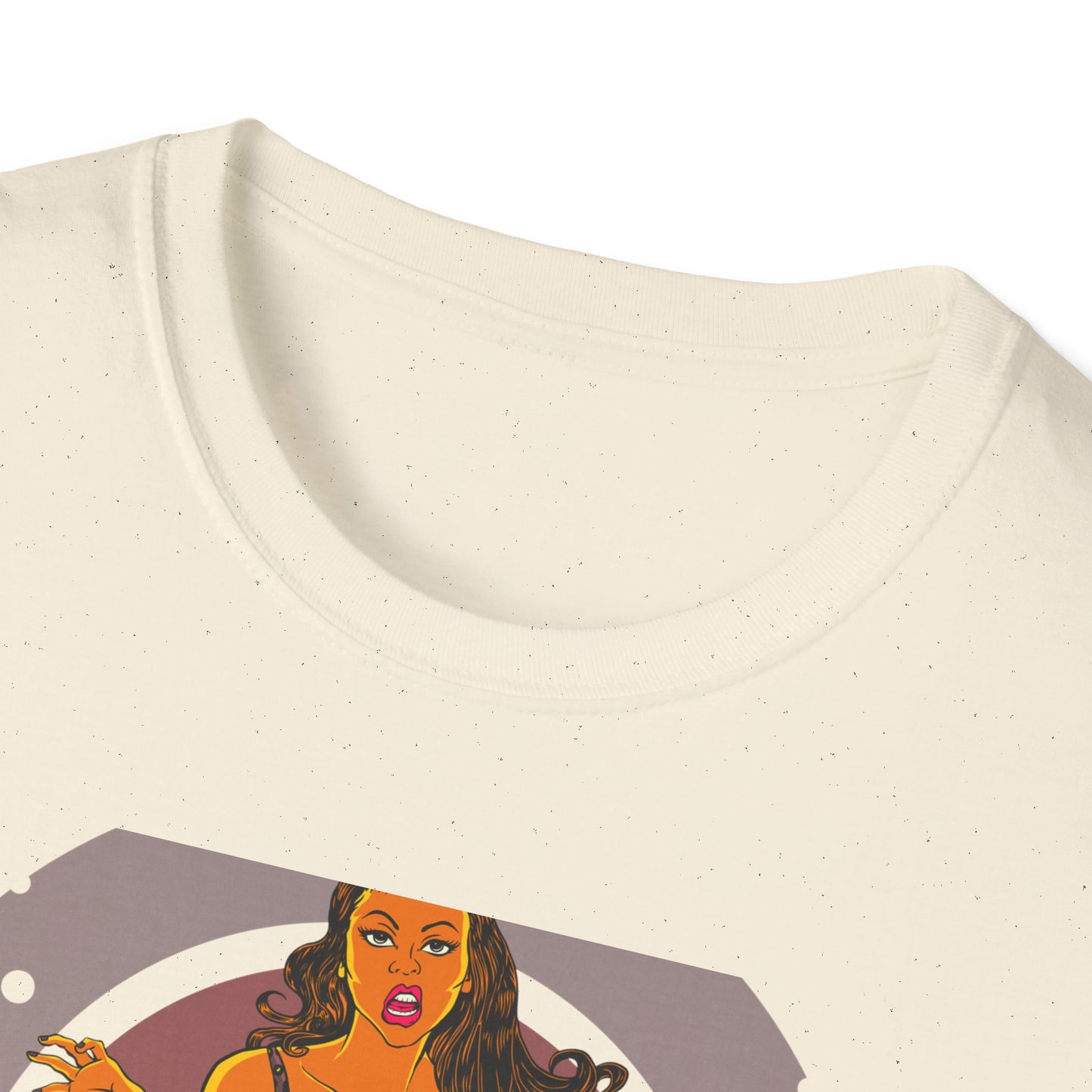Edgy Retro Pin-Up Girl & Cracked TV Bowling T-Shirt | Bold Pop Art Vibe Women's Tee | Unique Vintage Statement Gift