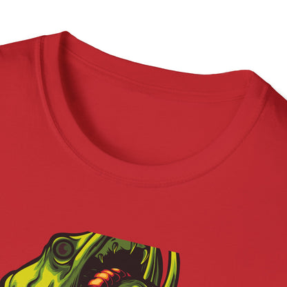 Epic Vicious Fish Strike T-Shirt - Dynamic Angler Graphic Tee with Fishing Bait Design
