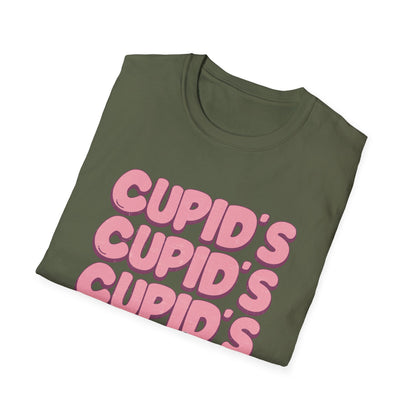 Groovy Cupid's Vibes T-Shirt | Sweet Retro Valentine's Day Love Tee | Adorable Distressed Graphic Gift