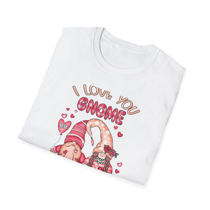 Charming "I Love You Gnome Matter What" T-Shirt | Cute Couple Gnomes Tee | Sweet Valentine's Day Gift for Her/Him