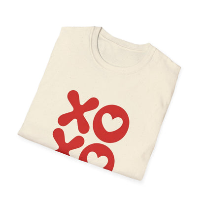 Sweet XOXO Hugs & Kisses Heart T-Shirt | Express Your Love with This Adorable Couple's Tee | Perfect Valentine's Day Gift