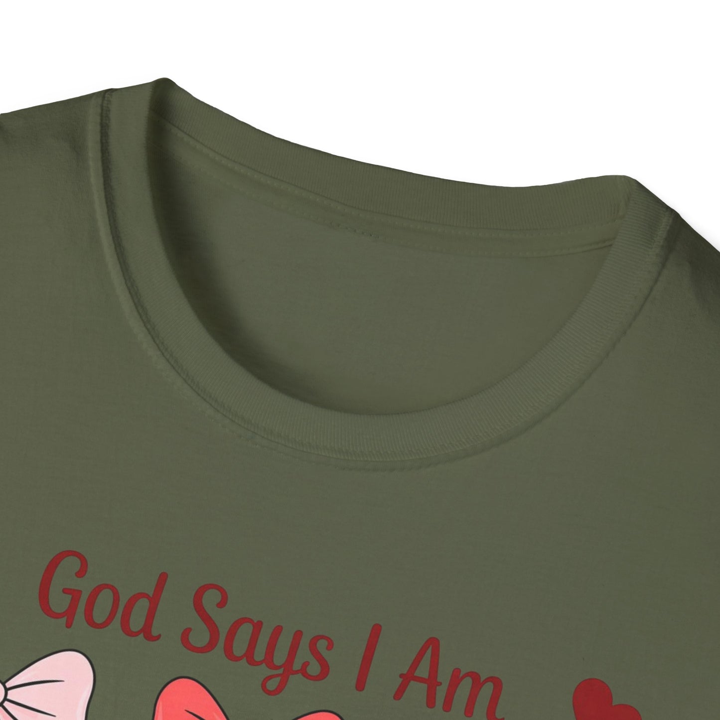 Inspiring God Says I Am T-Shirt for Women - Christian Affirmation Tee, Precious Unique Lovely Faith Gift, Divine Empowerment