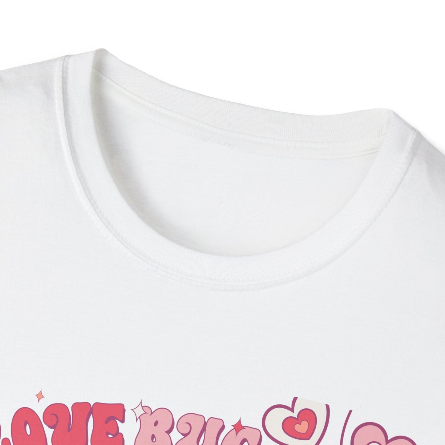 Groovy Love Bug T-Shirt | Adorable Retro Pink VW Beetle & Hearts | Sweet Valentine's Day Gift for Her
