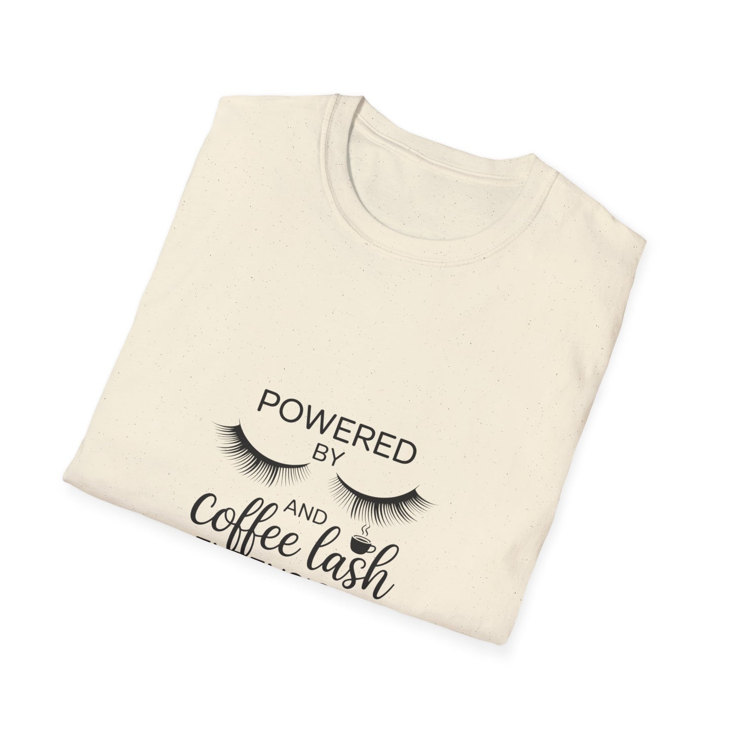 Empowering Lash Lover T-Shirt | Powered By My Extensions | Chic Beauty Tee for Lash Artists & Fans