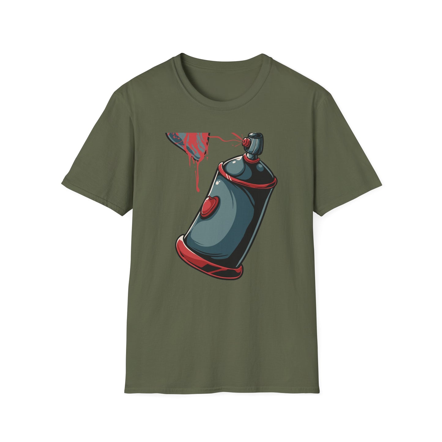 Expressive Graffiti Love T-Shirt | Spray Paint Heart Urban Art Tee | Bold Street Style Graphic for Artists