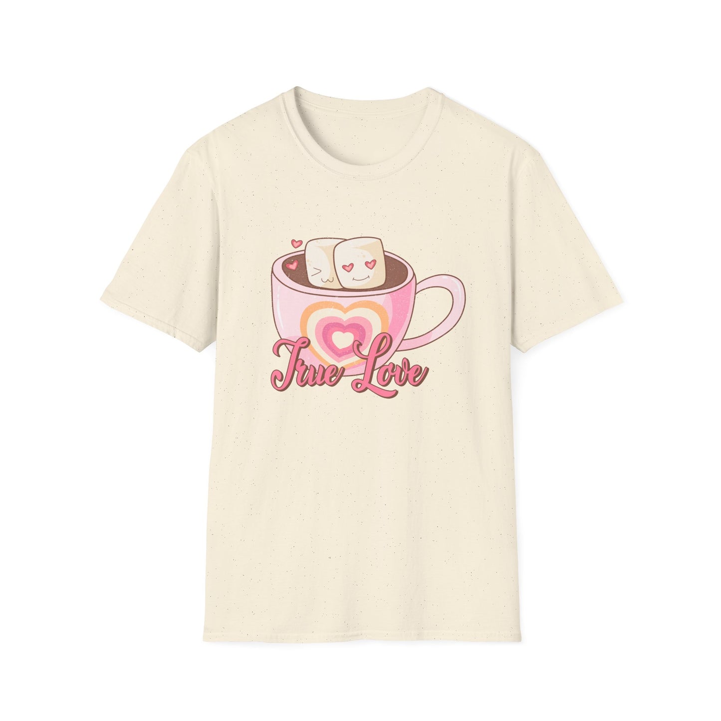 Sweet True Love Hot Chocolate T-Shirt | Adorable Marshmallow Couple Valentine's Day Gift Tee
