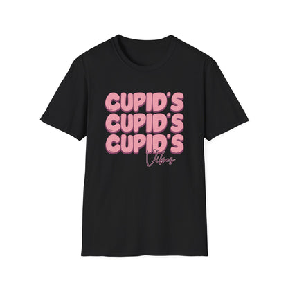 Groovy Cupid's Vibes T-Shirt | Sweet Retro Valentine's Day Love Tee | Adorable Distressed Graphic Gift