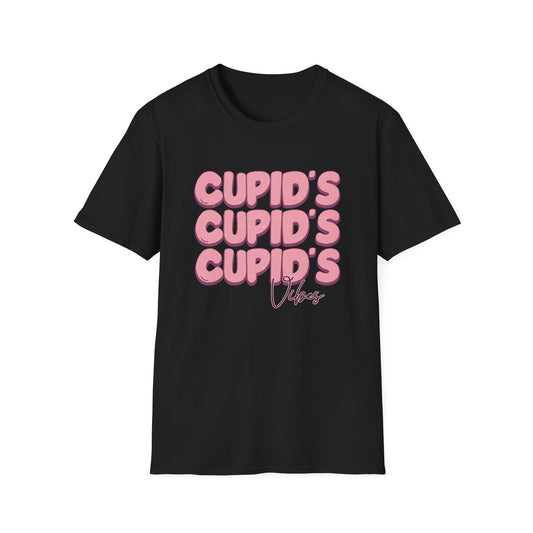 Groovy Cupid's Vibes T-Shirt | Sweet Retro Valentine's Day Love Tee | Adorable Distressed Graphic Gift