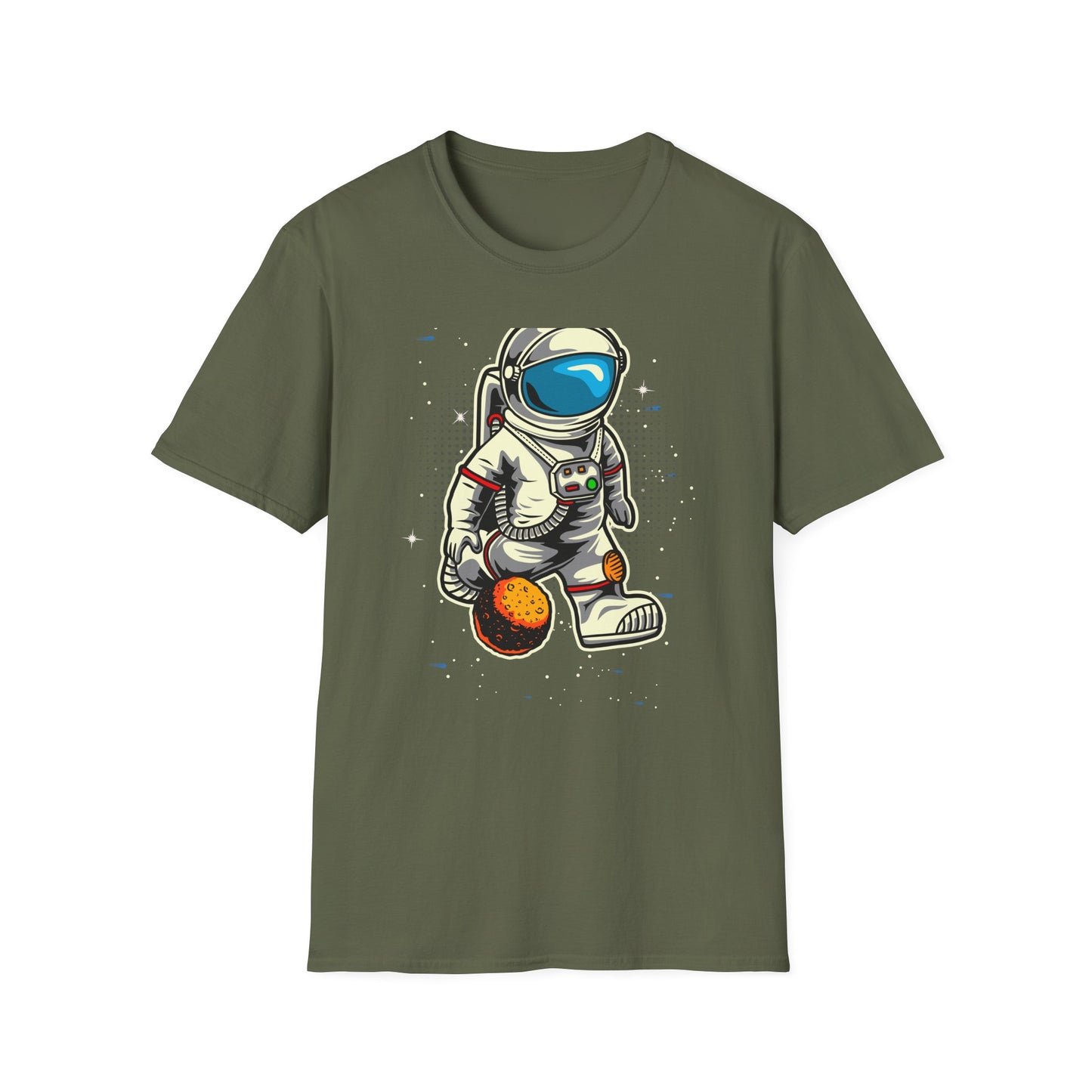 Epic Astronaut Moon Kick T-Shirt | Fun Space Soccer Fan Tee | Stellar Cosmic Explorer Gift for Kids & Adults