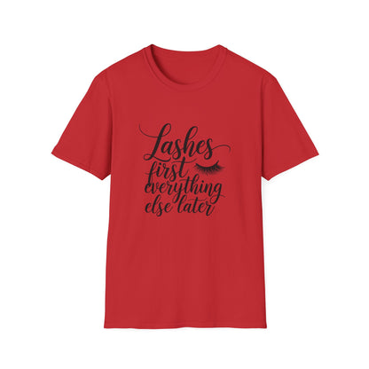 Fabulous Lashes First T-Shirt | Chic Beauty Lover Tee | Makeup Artist Gift | Trendy Lash Tech Apparel Must-Have