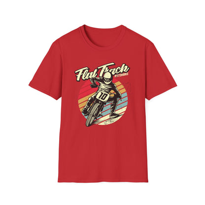 Vintage Flat Track Motorbike T-Shirt | Retro Dirt Bike Racer Tee | Awesome Adrenaline Seeker Gift