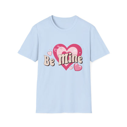 Be Mine Retro Valentine's T-Shirt | Sweet Pink Hearts & Groovy Text Tee | Adorable Love Gift for Her/Him