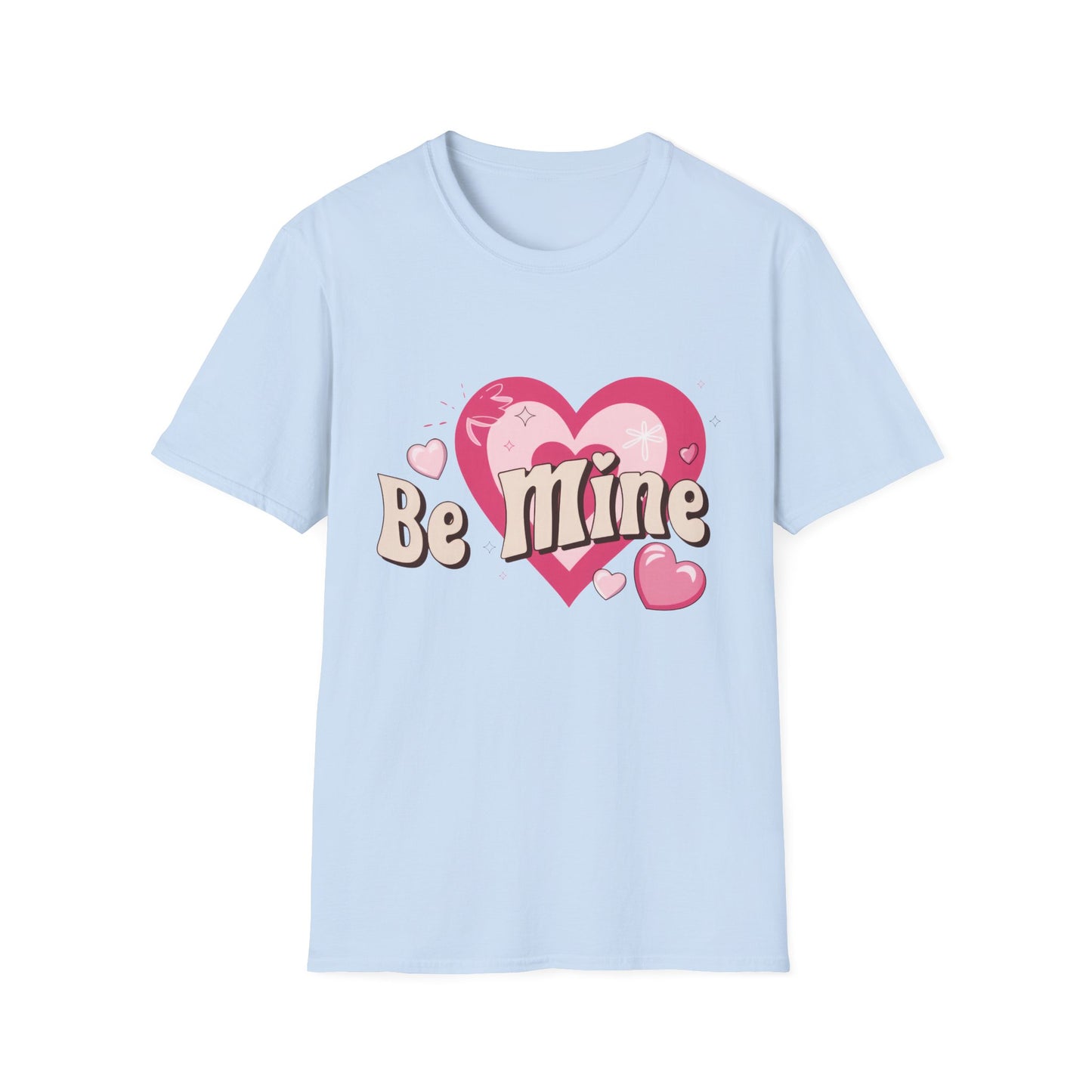 Sweet "Be Mine" Retro T-Shirt | Adorable Valentine's Day Heart Graphic Tee | Perfect Romantic Gift
