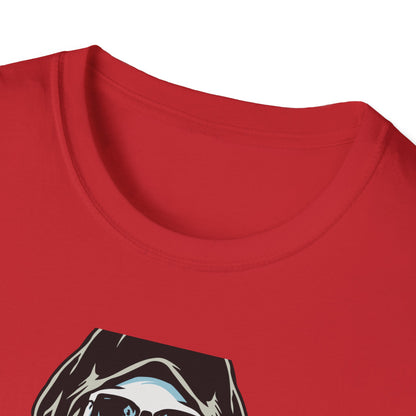 Epic Grim Reaper T-Shirt: Skull & Scythes Design. Bold Gothic Halloween Tee for Men & Women. Unleash Your Inner Darkness!