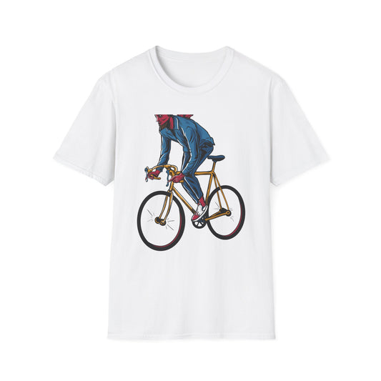 Rad Devil Cyclist T-Shirt - Edgy Urban Bike Rider Tee | Unique Men's & Women's Cycling Apparel