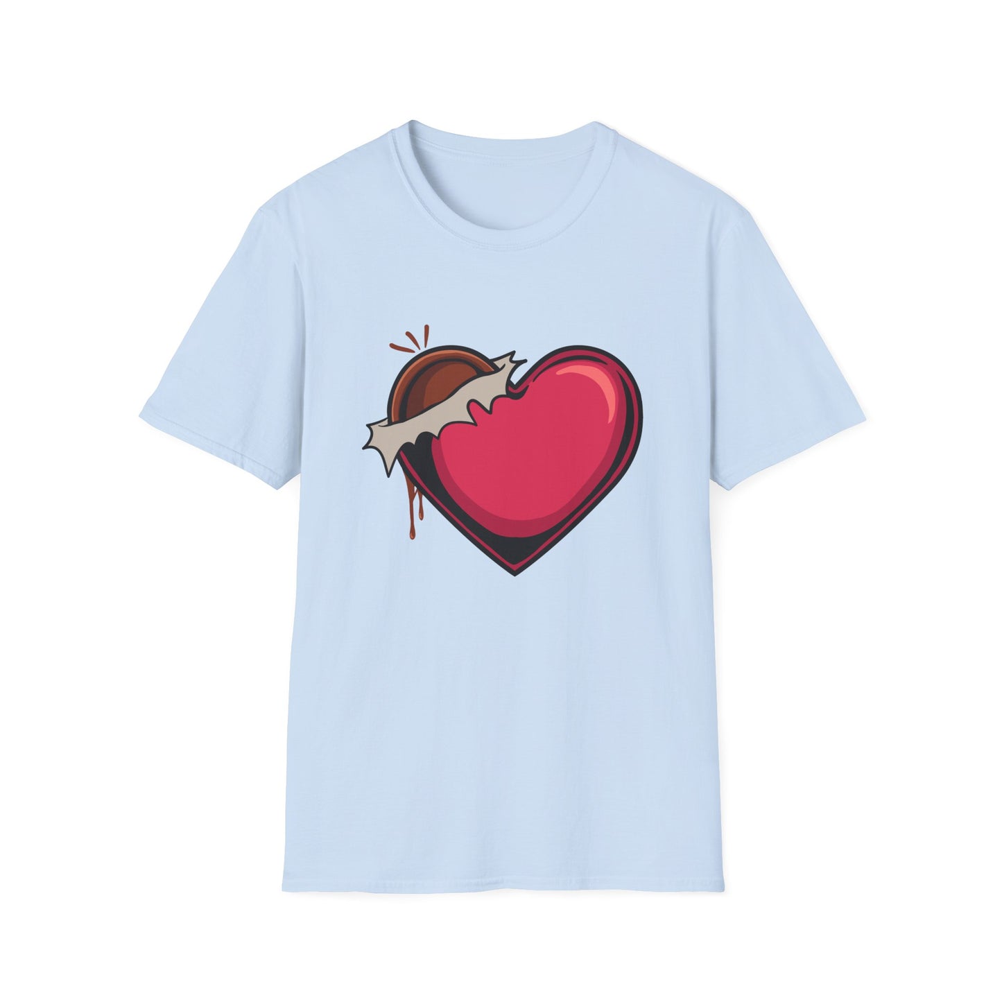 Irresistible Chocolate Heart T-Shirt | Sweet Love & Delicious Dessert Graphic Tee | Perfect Valentine's Day Gift