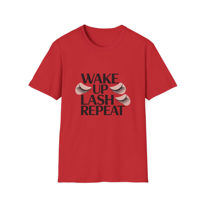 Wake Up & Lash T-Shirt | Chic Eyelashes Design for Beauty Lovers, Lash Techs & Makeup Artists | Glamorous Eye Tee