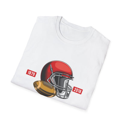 Classic National Football T-Shirt - Vintage Helmet & Ball Design - Essential Game Day Fan Gear | Ultimate Sports Lover Gift