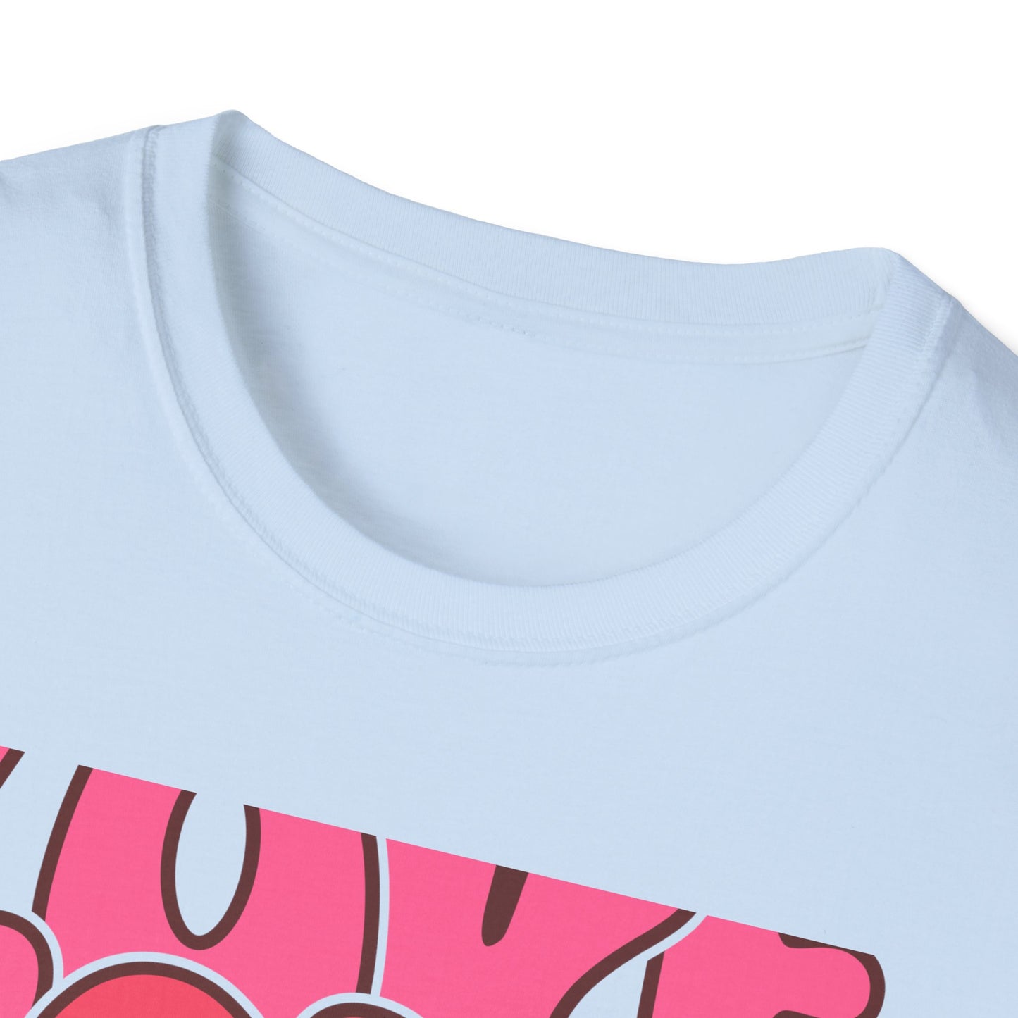 Vibrant Groovy LOVE XOXO T-Shirt | Retro Heart Bubble Letters Tee | Sweet Valentine's Day & Everyday Love Gift