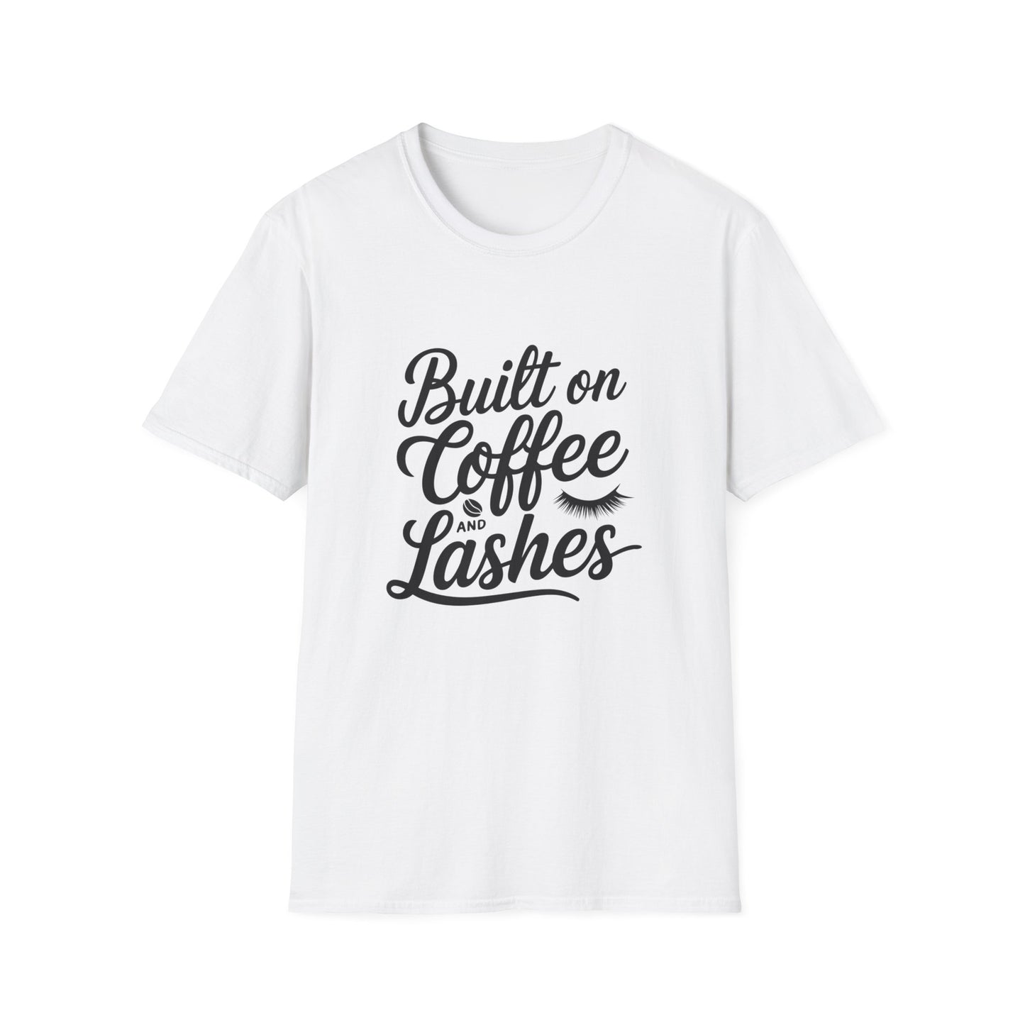 But First, Coffee & Lashes T-Shirt | Chic Morning Routine Tee for Her | Glam Caffeine Lover Top