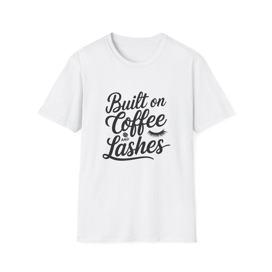 But First, Coffee & Lashes T-Shirt | Chic Morning Routine Tee for Her | Glam Caffeine Lover Top