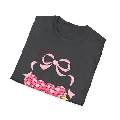 Irresistible 'Love You Cherry Much' T-Shirt | Cute Pink Heart Cherry Tee | Sweet Retro Vibe Valentine's Gift