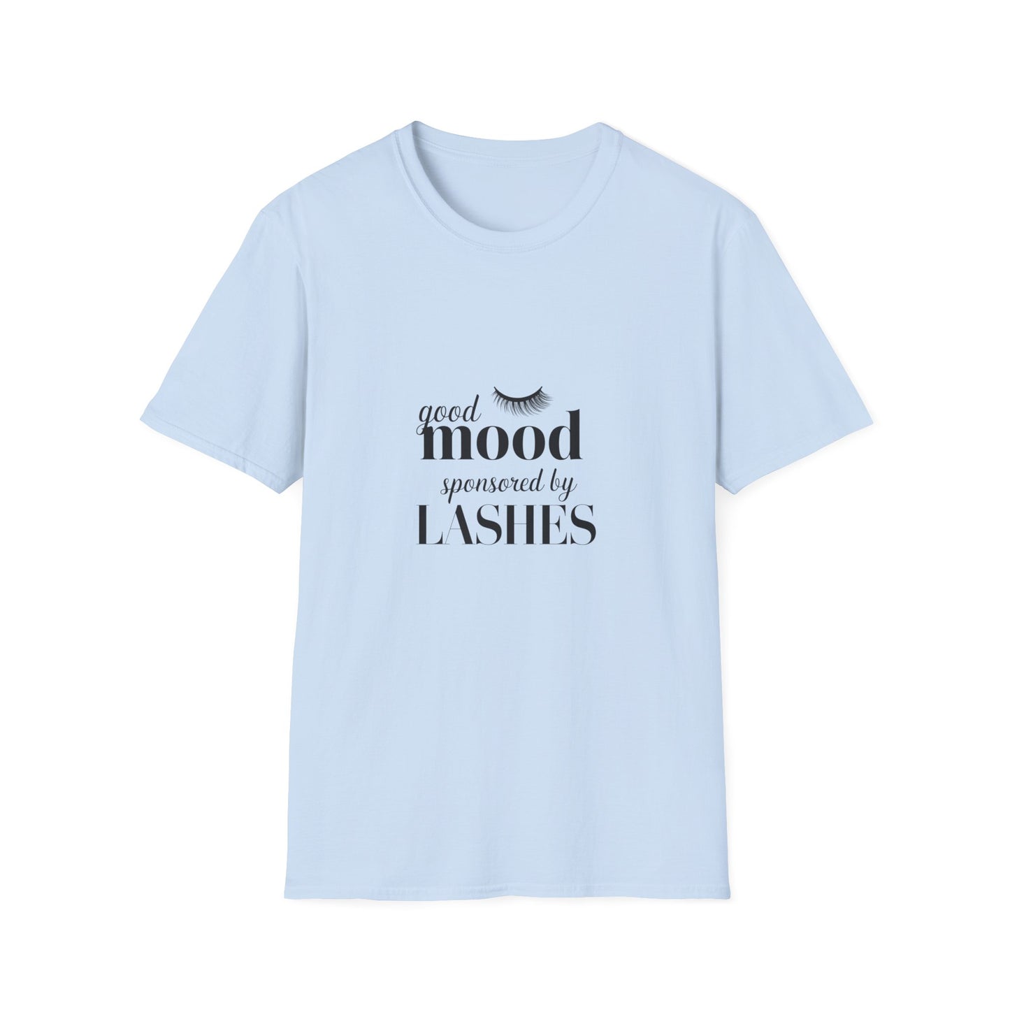 Good Vibes Sponsored By My Lash Tech T-Shirt - Chic Eyelash Design Tee | Trendy Beauty Lover Gift
