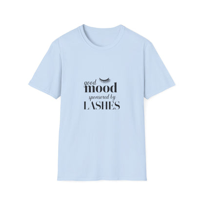 Good Vibes Sponsored By My Lash Tech T-Shirt - Chic Eyelash Design Tee | Trendy Beauty Lover Gift
