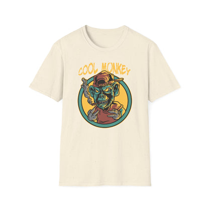 Awesome Cool Monkey T-Shirt | Edgy Streetwear Graphic Tee | Unique Urban Animal Print for Men & Women