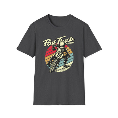 Vintage Flat Track Motorbike T-Shirt | Retro Dirt Bike Racer Tee | Awesome Adrenaline Seeker Gift