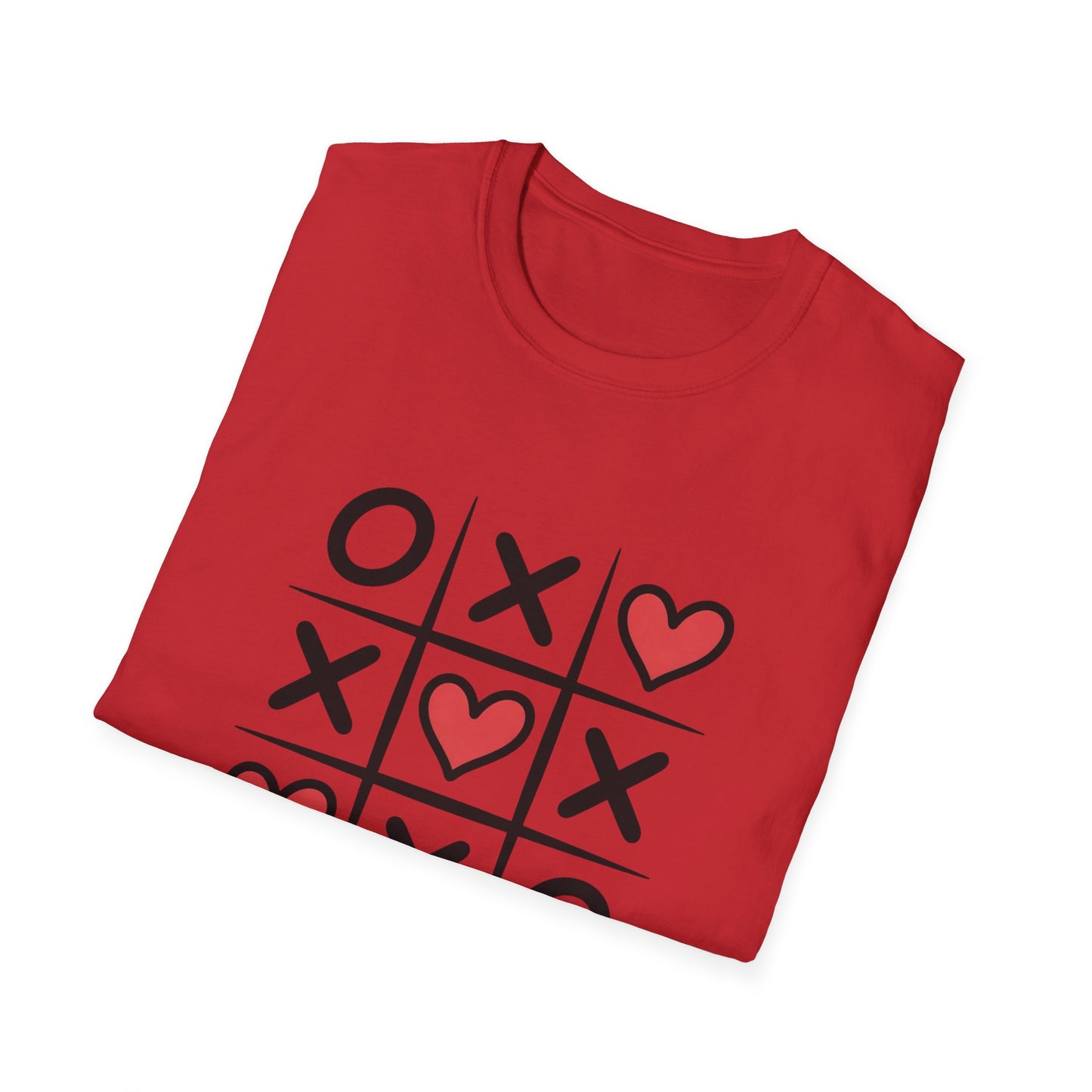 Adorable Tic Tac Toe Love Wins T-Shirt | Sweet Hearts Valentine's Day Tee for Couples & Romantics | Unique Gift Idea