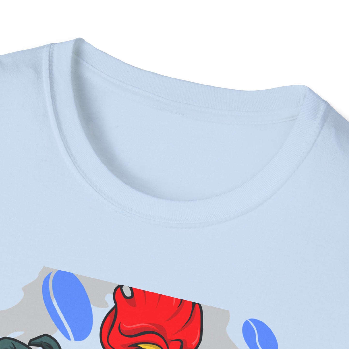 Hilarious Coffee Rooster T-Shirt for Early Birds & Coffee Lovers | Charming Morning Wake-Up Tee with Bunny Slippers | Unique Gift