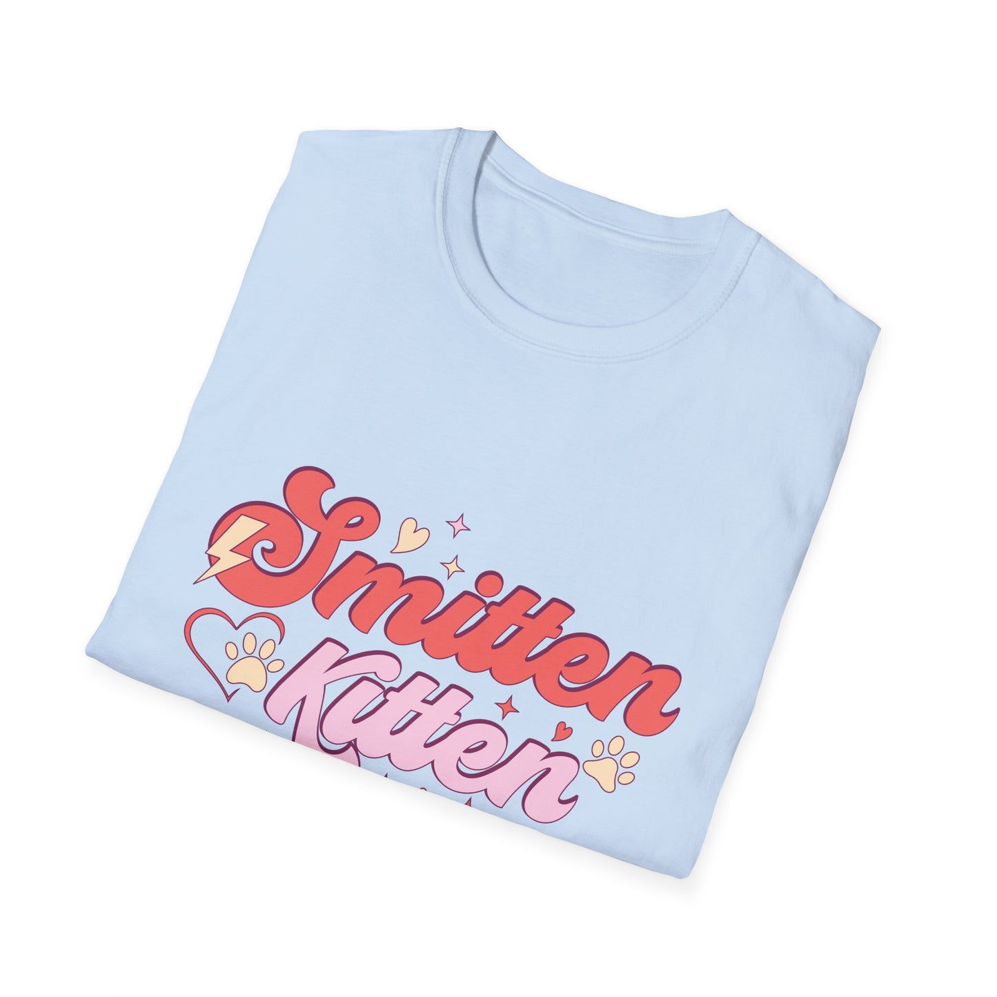 Adorable Smitten Kitten T-Shirt | Groovy Retro Cat Lover Tee | Perfect Pet Mom Gift | Cute & Chic