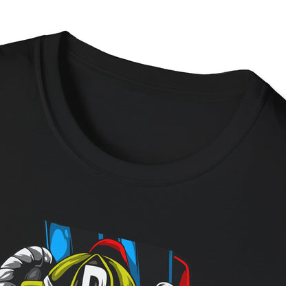 Epic Firefighter Hero T-Shirt | Fearless Urban Art Tee for First Responders & Protectors