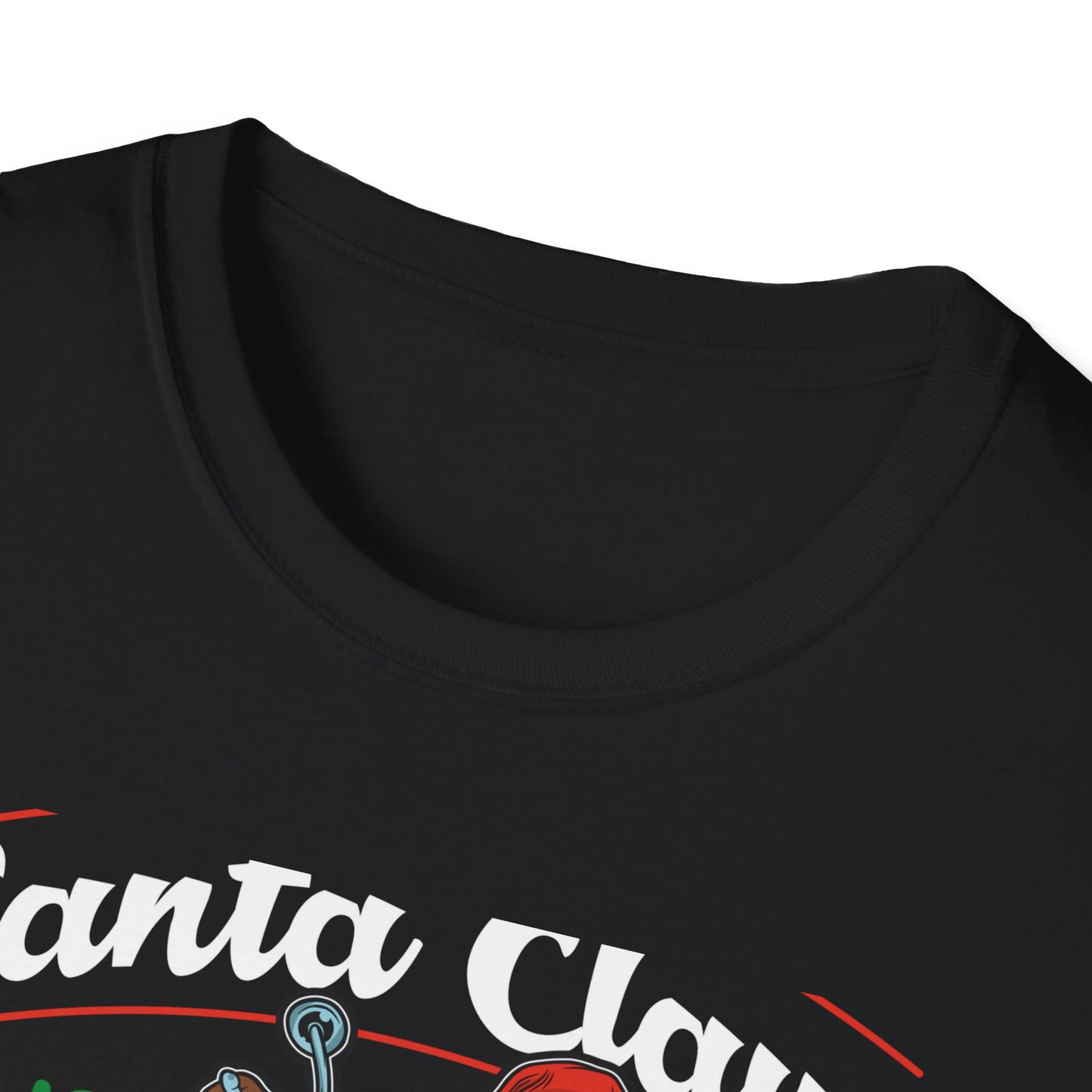 Epic Santa Biker T-Shirt - Cool Christmas Motorcycle Tee | Funny Holiday Rider Apparel Gift for Men & Women | 'Santa Is Coming To Town'