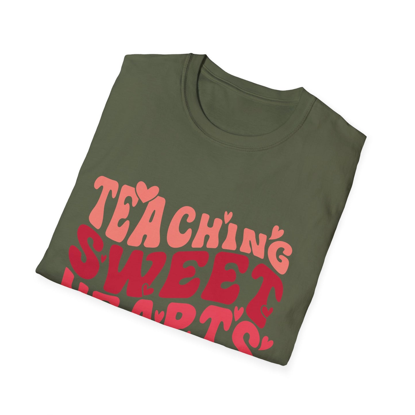 Adorable Teaching Sweet Hearts T-Shirt - Perfect Retro Valentine's Gift for Educators & Teachers