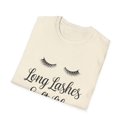 Long Lashes Soft Life T-Shirt - Chic False Eyelash Beauty Tee for Women | Effortless Glamour & Comfort Fashion