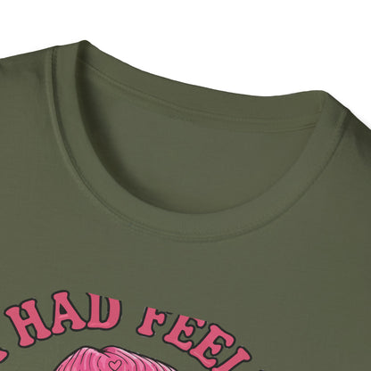 Sassy Skull Feelings T-Shirt - Trendy Pink Beanie & Heart Glasses Milkshake Tee | Funny Anti-Valentine's Edgy Humor Gift