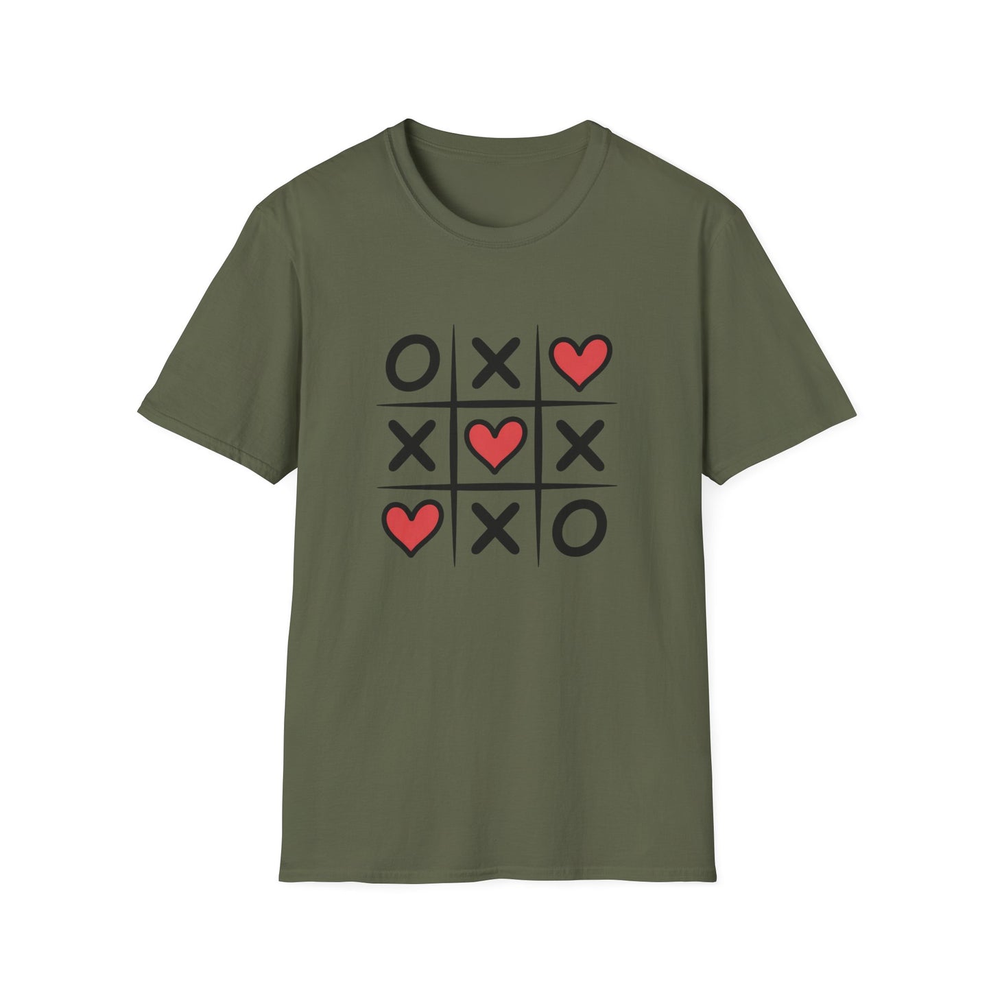 Adorable Tic Tac Toe Love Wins T-Shirt | Sweet Hearts Valentine's Day Tee for Couples & Romantics | Unique Gift Idea