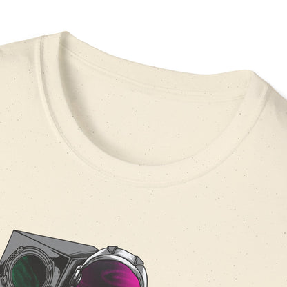 Cosmic Guitarist Astronaut T-Shirt | Electrifying Space Rocker Tee | Vibrant Sci-Fi Music Fan Gift
