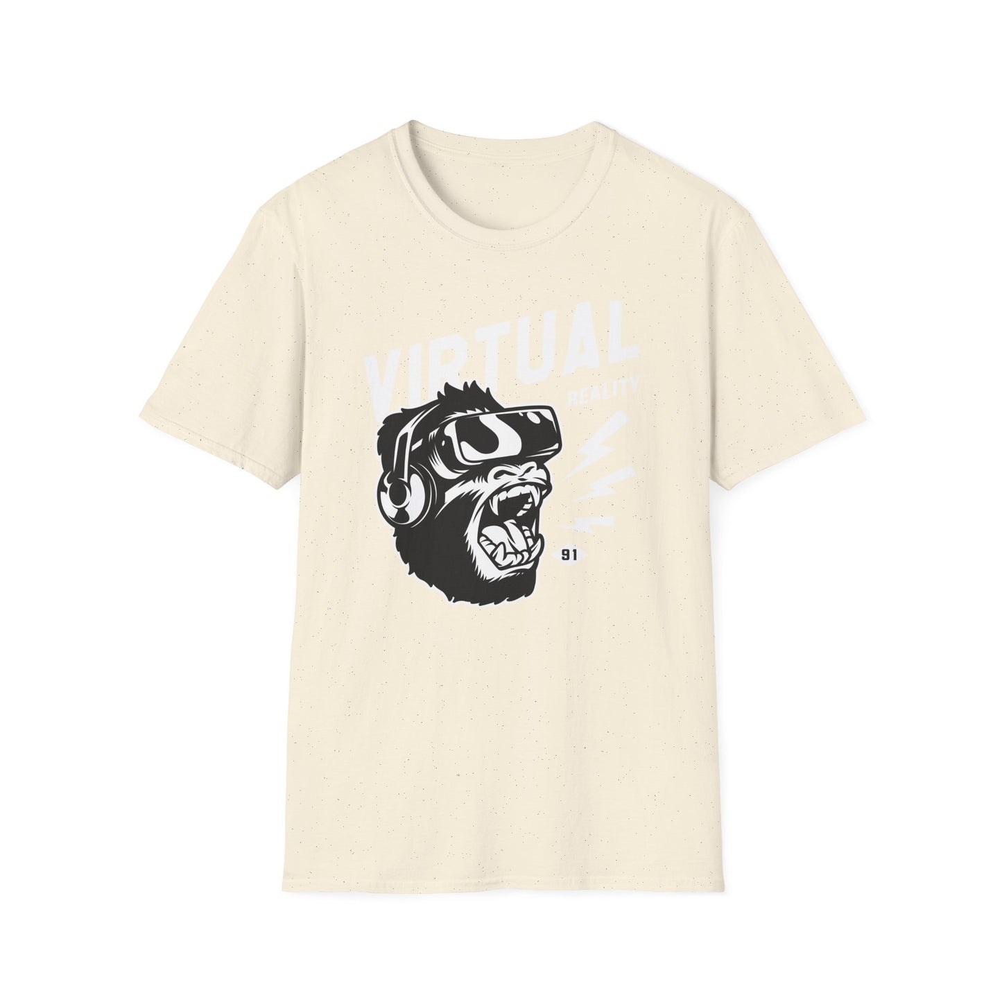 Roaring VR Gorilla T-Shirt - Epic Gamer Ape Headset Tee | Primal Virtual Reality Tech Apparel