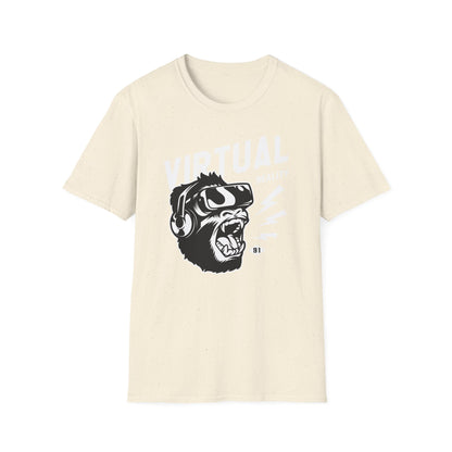 Roaring VR Gorilla T-Shirt - Epic Gamer Ape Headset Tee | Primal Virtual Reality Tech Apparel