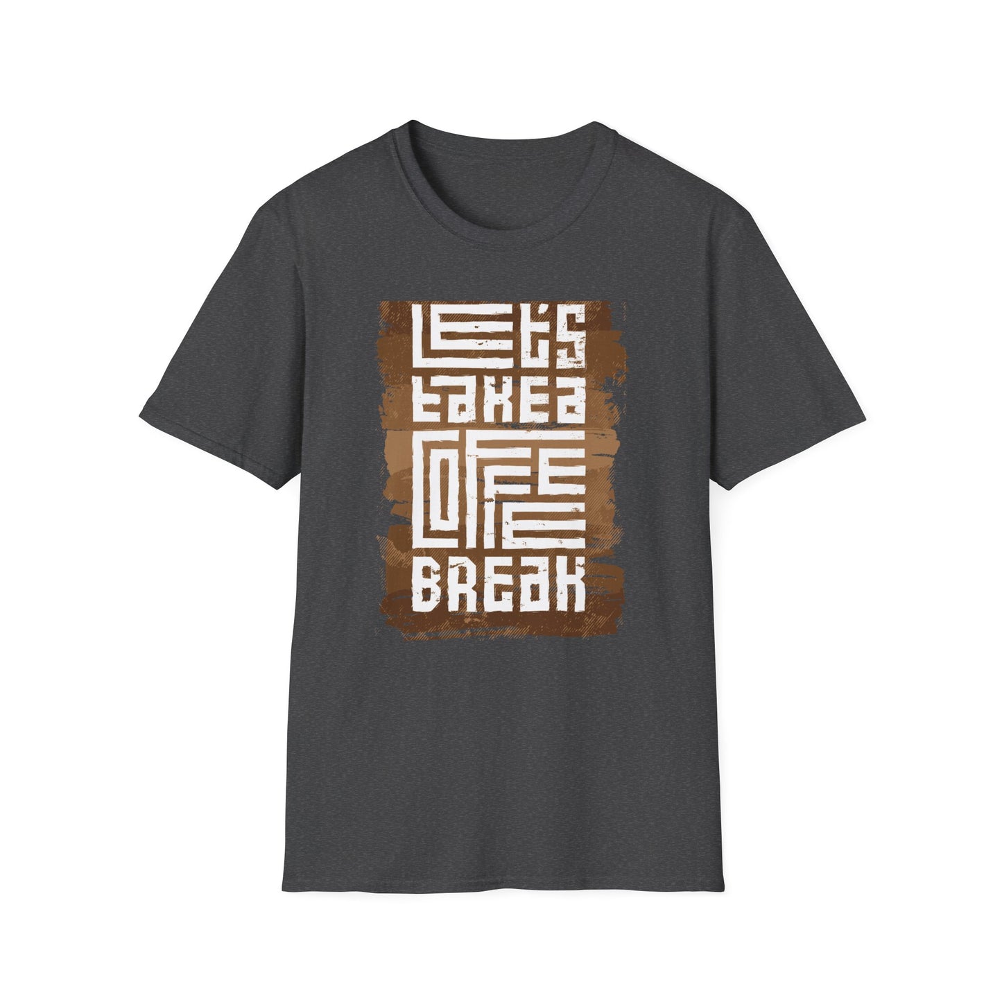 Unique Let's Take a Coffee Break T-Shirt | Stylish Distressed Coffee Lover Tee | Essential Daily Brew Relax Shirt