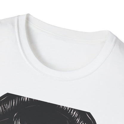 Fierce Hannya Mask T-Shirt | Striking Japanese Oni Demon Warrior Tee with Blade | Bold Traditional Art Statement Shirt