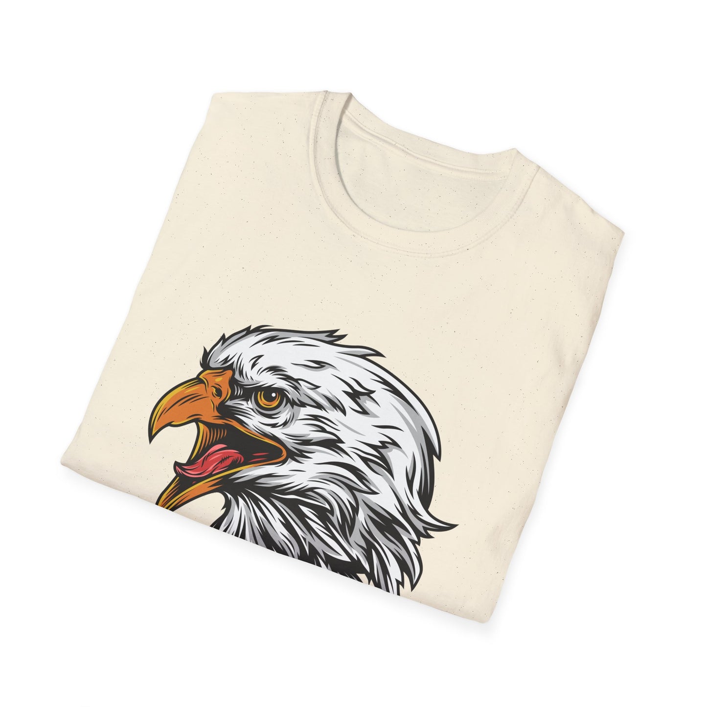 Fierce Screaming Eagle Head T-Shirt - Majestic Bald Eagle Graphic Tee for Wildlife Lovers & Patriots | Bold Animal Print Apparel