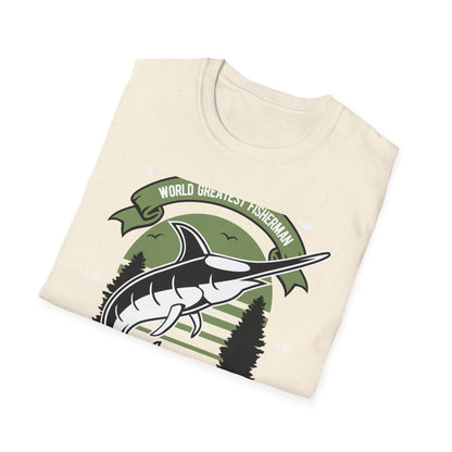 Epic World's Greatest Fisherman Marlin T-Shirt - 'Fishing Is My Cardio' Angler Tee Gift for Dad & Deep Sea Enthusiasts