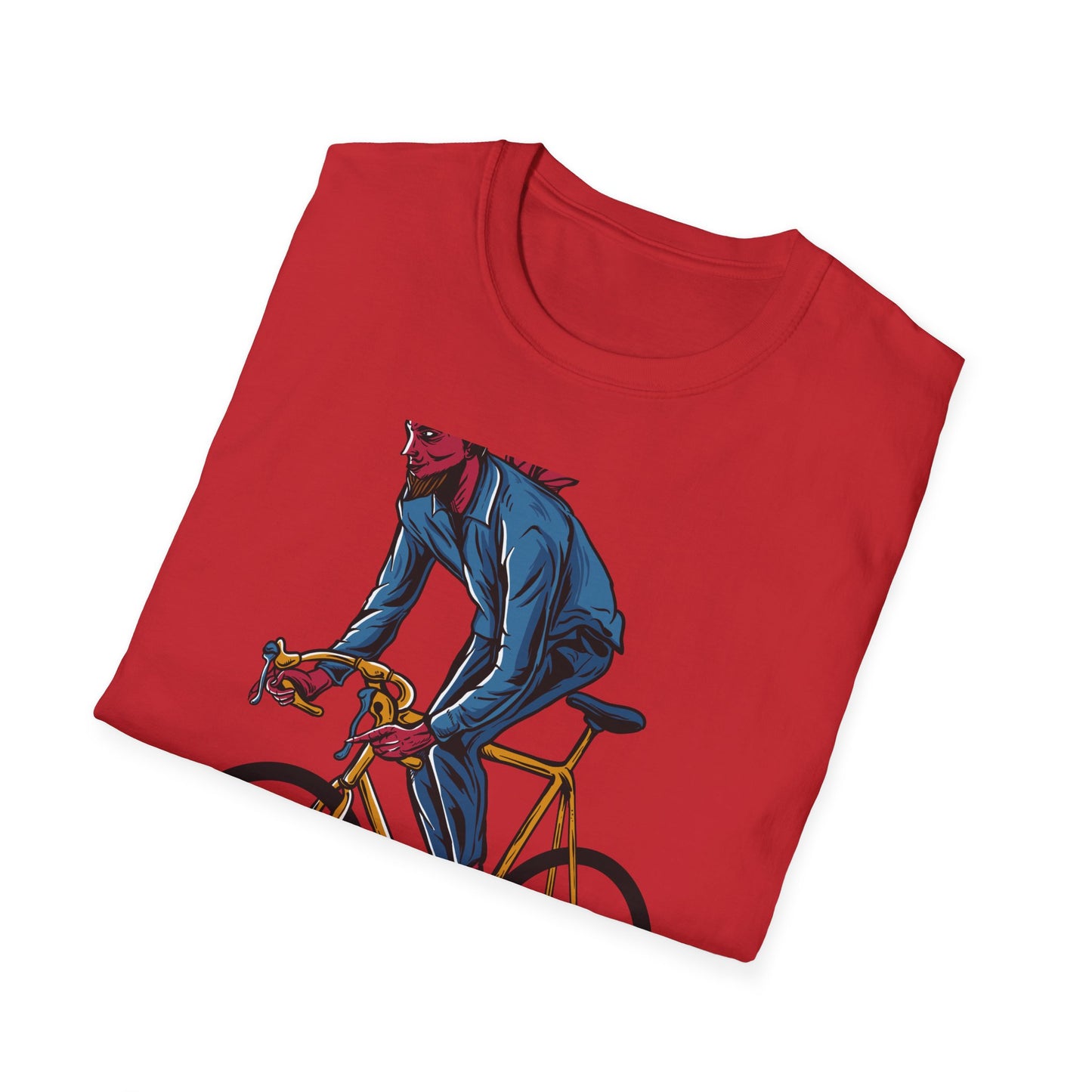 Rad Devil Cyclist T-Shirt - Edgy Urban Bike Rider Tee | Unique Men's & Women's Cycling Apparel