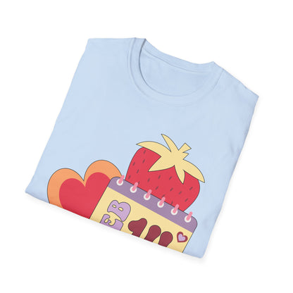 Sweet Valentine's Day T-Shirt: Adorable Feb 14th Strawberry Calendar Design - Perfect Love Gift Tee